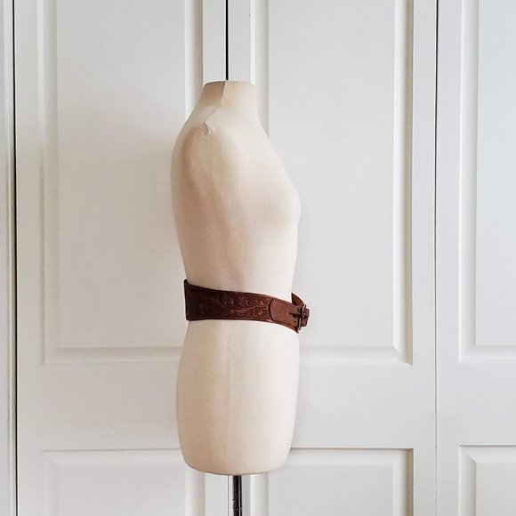 Vintage Carved Leather Belt main image 7